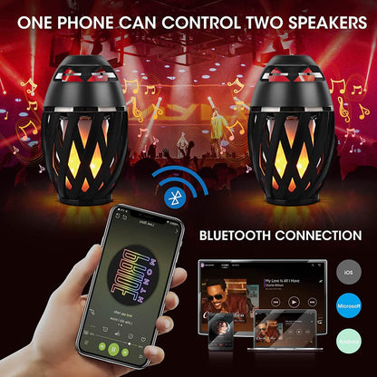 Tiki Dragon Outdoor LED Torch With Bluetooth Speaker