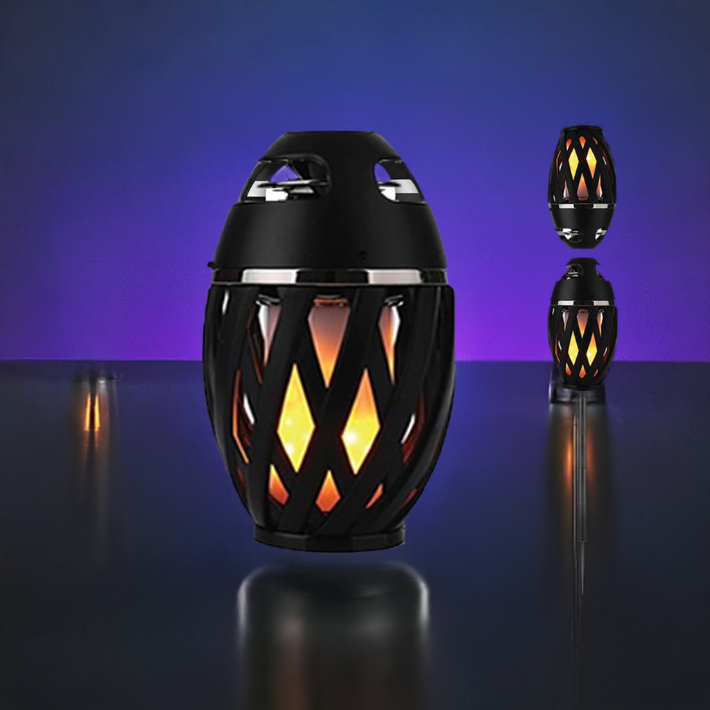 Tiki Dragon Outdoor LED Torch With Bluetooth Speaker