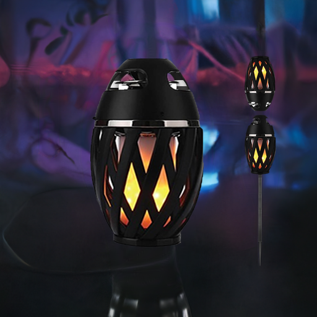 Tiki Dragon Outdoor LED Torch With Bluetooth Speaker